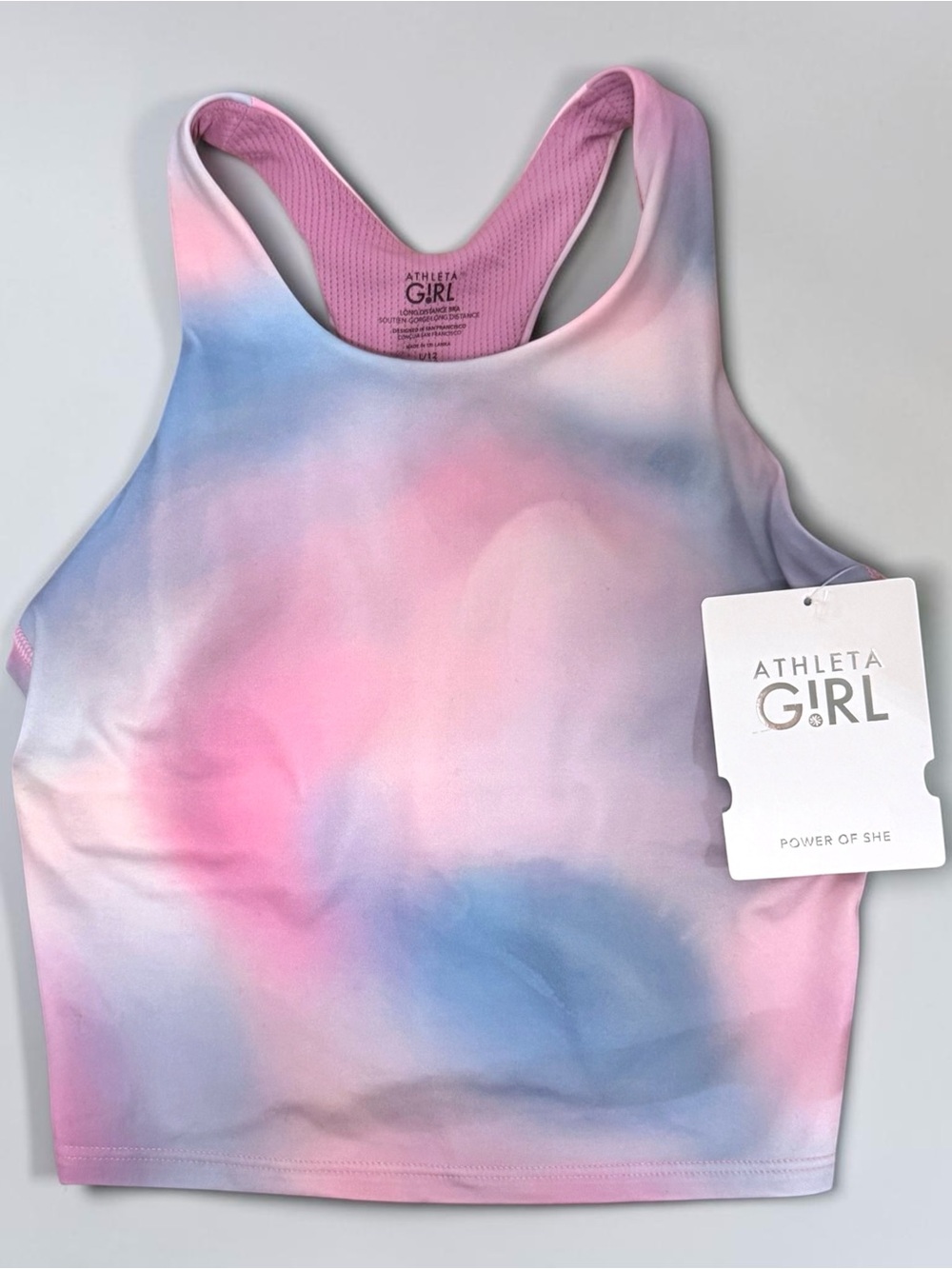 Athleta Girl Long Distance Bra Size Large 12 NWT